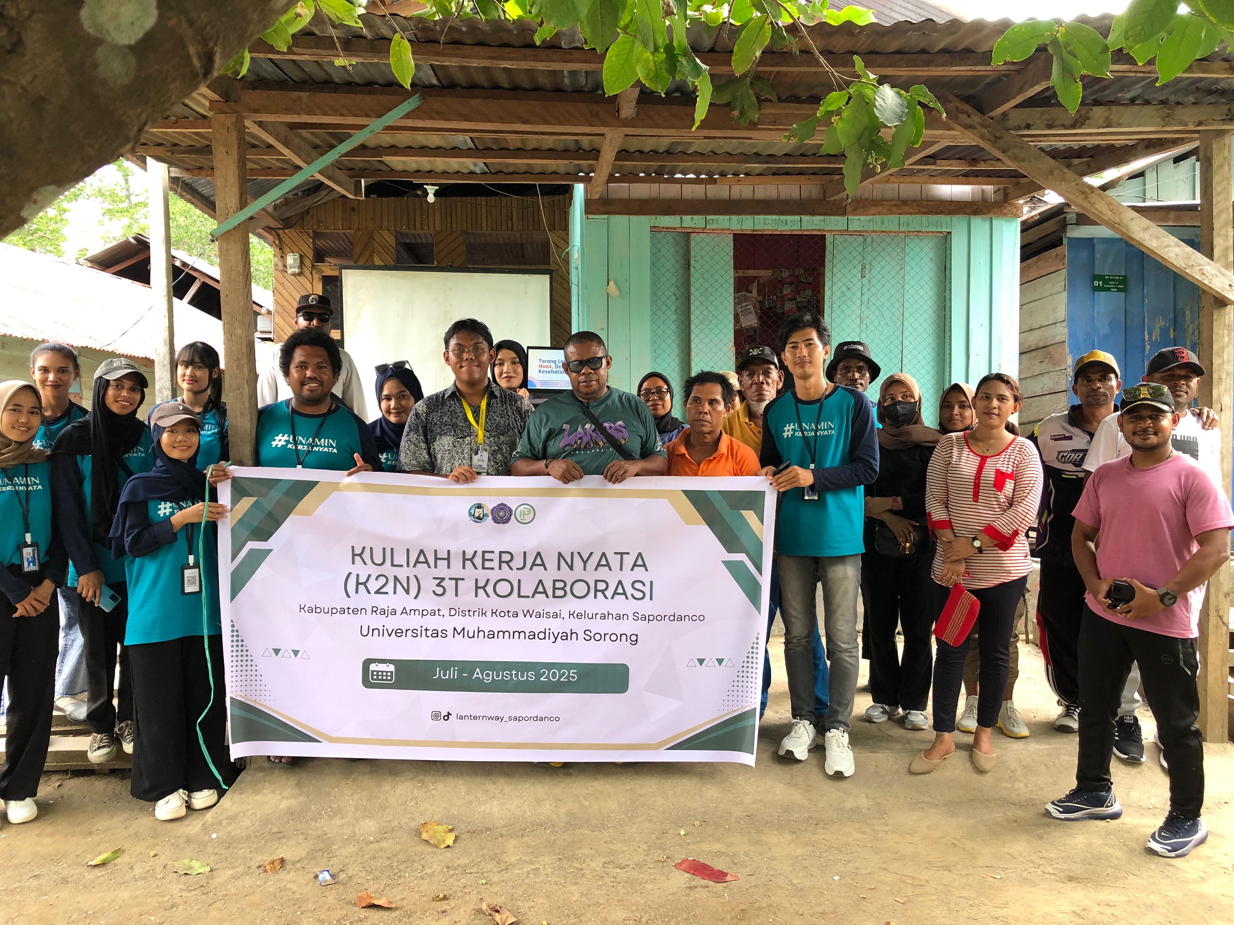 Kolaborasi KKN UNAMIN-UGM Edukasi Warga Raja Ampat Lawan Hoaks Kesehatan